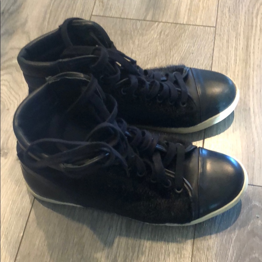 Allsaints black leather ankle shoe, 39